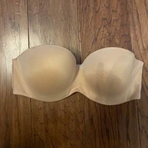 Body by victoria strapless bra in nude